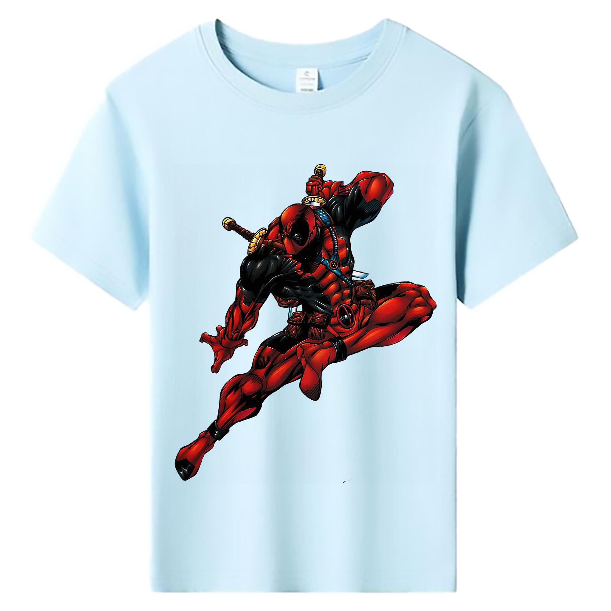 （画像用） Deadpool デッドプール 綿100％キッズTシャツ（フロントプリント）